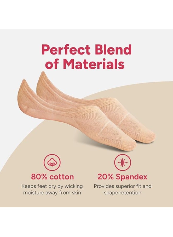 اي او تي م 12 زوجًا من الجوارب غير المرئية غير القابلة للانزلاق ذات القطع المنخفضة جدًا للنساء - Image 4