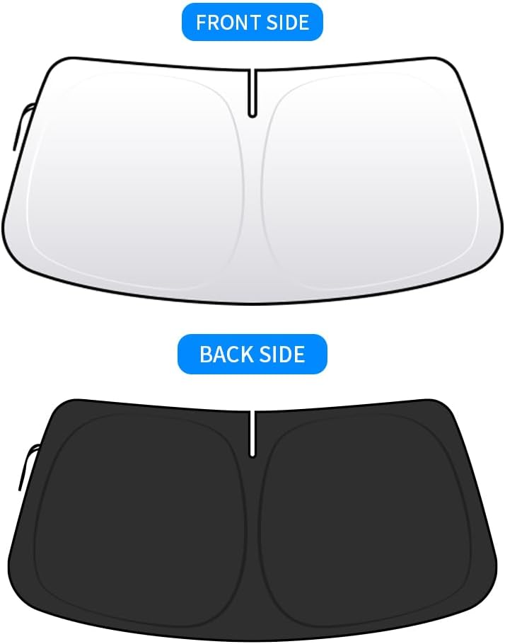 akarin Front Windshield Sun Shade Custom Fit for BMW X5 (2019-Present) - Foldable UV Ray Reflector - Image 5