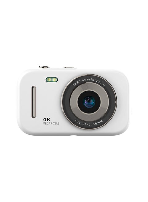 Student Camera Ccd Can Be Transferred To Mobile Phone Portable Card Camera HD Double Camera Self-timer Video Gift Wholesale-Body Color:H17S White-single Lens-Version (standard Configuration Without Memory Card)