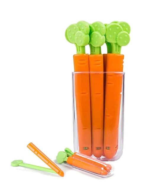 5Cute Carrot Shape Food Sealing Clip, Food Bag Clips Sealing Clips