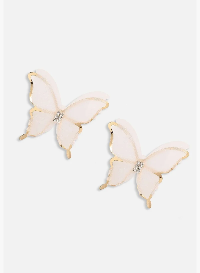 SOHI Gold Plated Party Designer Stud For Women