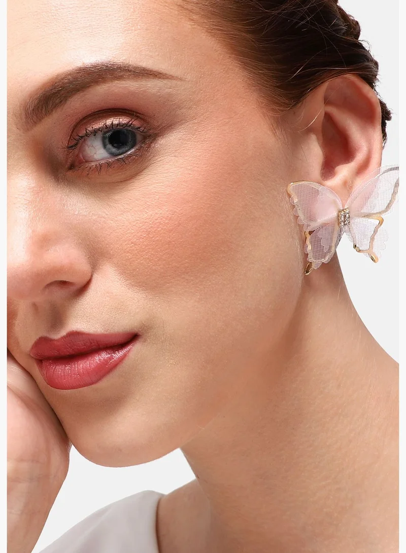 SOHI Gold Plated Party Designer Stud For Women