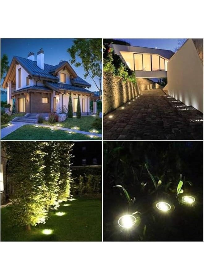 HOOKOR Solar Ground Lights, Waterproof Solar Garden Lights, Upgraded Outdoor Garden Waterproof Bright in-Ground Lights, Landscape Lights for Pathway,Yard,Deck,Lawn,Patio,Walkway (12 pcs)  - Image 3