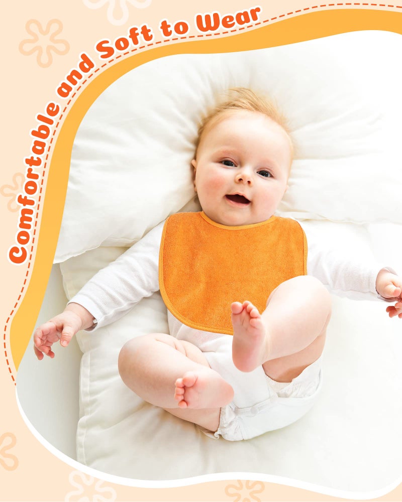 JaGely Baby Drool Bibs for Boys Girls Multicolor Cotton Waterproof Feeder Newborn Teething and Drooling - Image 5