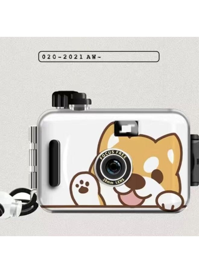 Generic The Birthday Girl Student Who Is Going To Take Heart Of The Shooting Camera Film Is Getting Started With Cheap Photos Wholesale.-Color:Corgi Gift Box Gift Bag Packaging - Camera + 12 Film + Gift + Gift Box  - Image 1