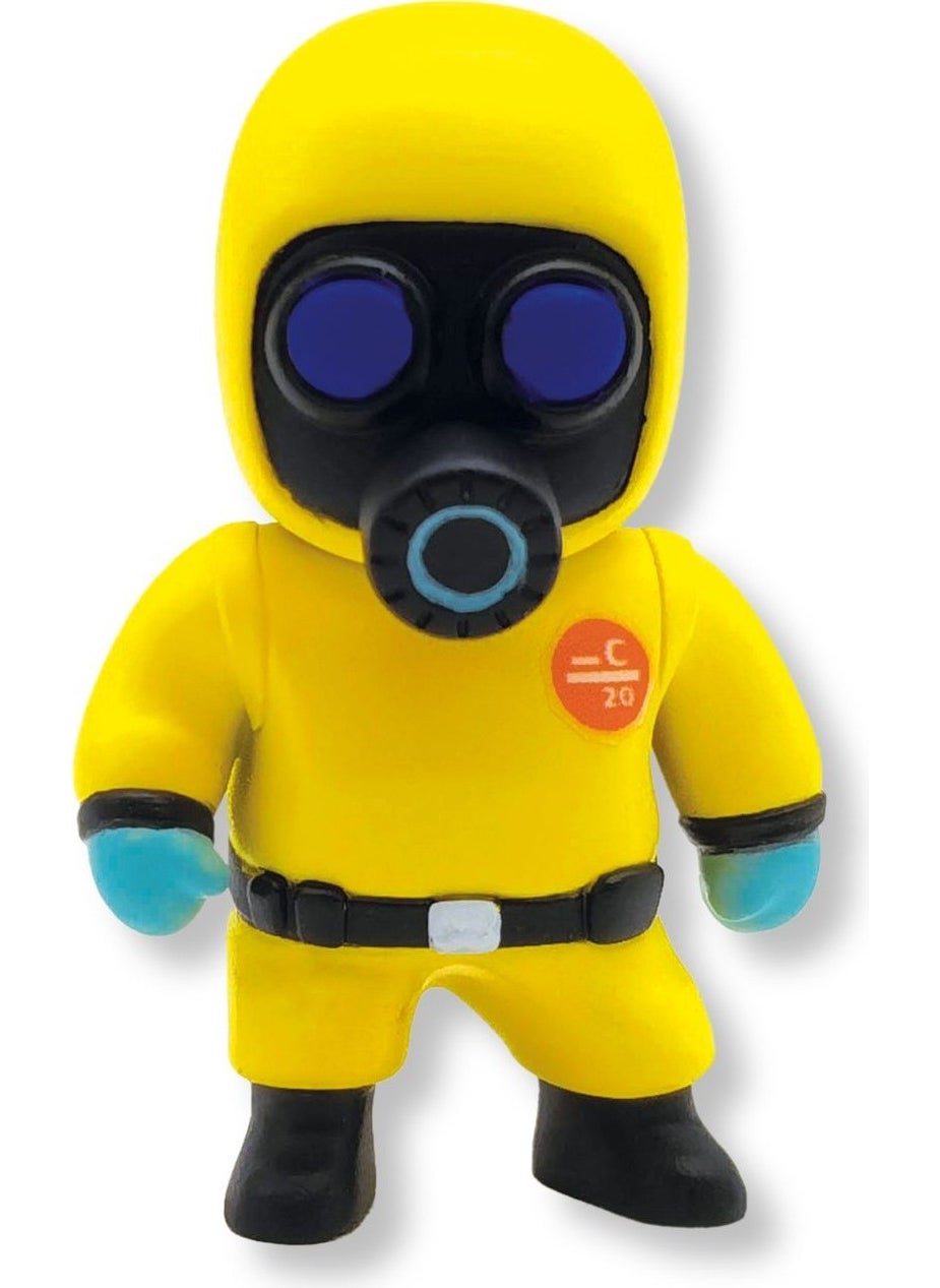 Toyfest Stumble Guys Series 1 - 3D Mini 1 I Surprise 5 Figure Set - Hazmat Luchador Boxing Roo Glowman  - Image 5