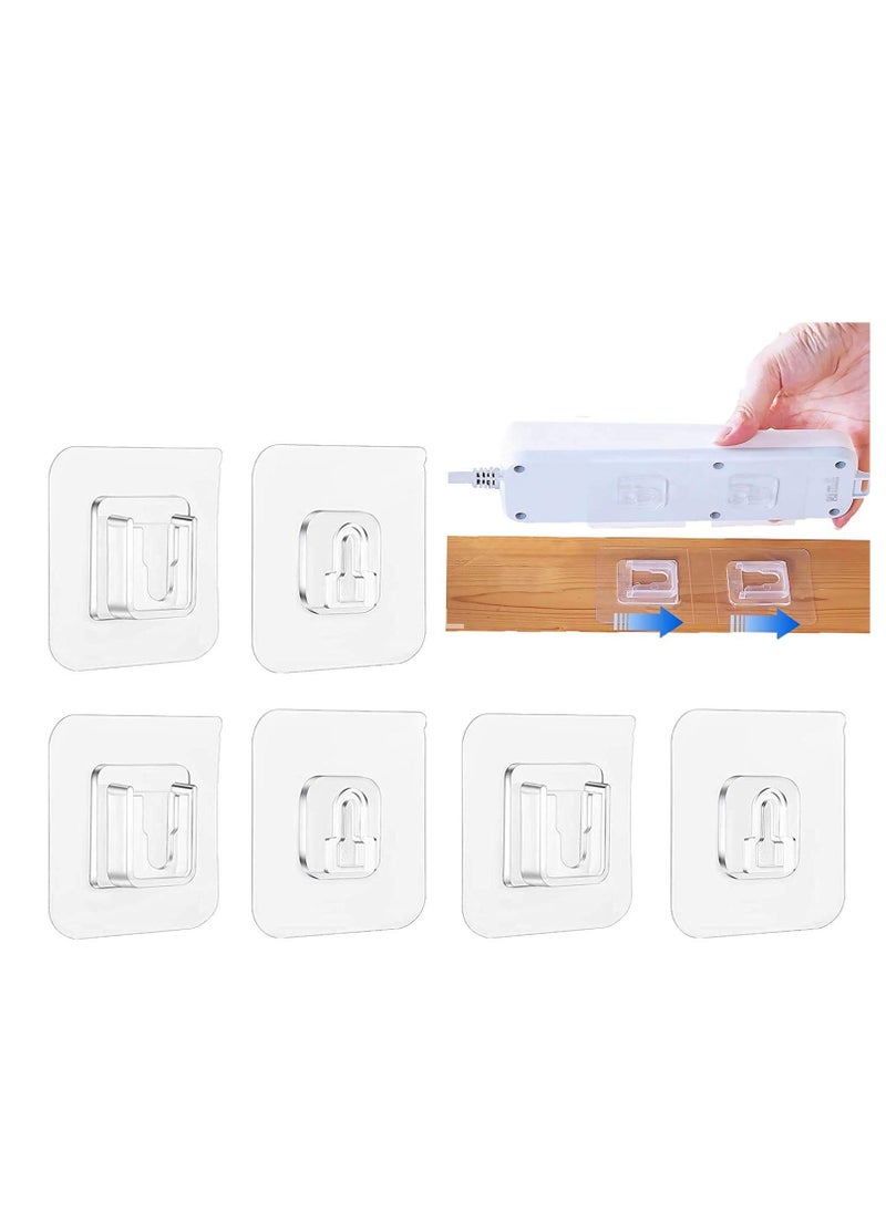 SYOSI - Double Sided Adhesive Wall Hooks Heavy-Duty Self-Adhesive Hooks, Good Elasticity and Toughness, Wall-Sticking Hooks for Organization Bathroom Kitchen and Office - Image 1