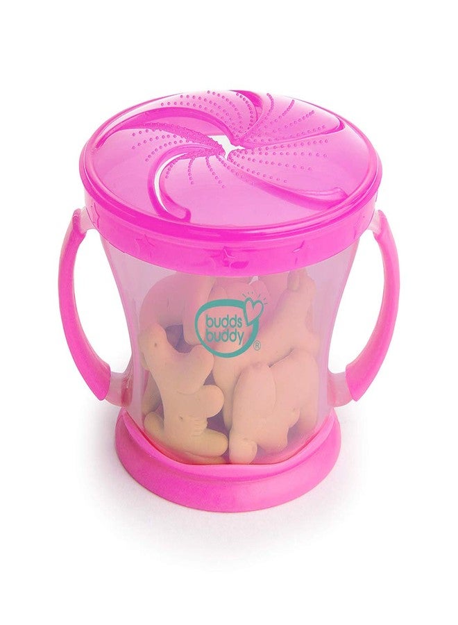 BuddsBuddy Premium Snack Dispenser, BB7113 (Pink) - Image 1