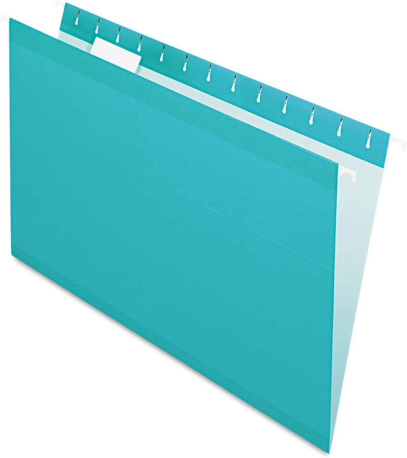 Hanging File Folders, Legal Size, Aqua (PFX415315AQU)