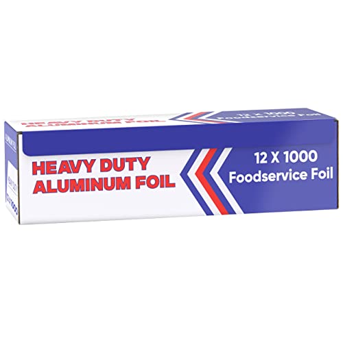 Aluminum Foil 12x1000 ft Heavy Duty Aluminum Foil Wrap for Food BBQ Grilling and Roasting Tin Foil Perfect for Multipurpose Kitchen 1 Box