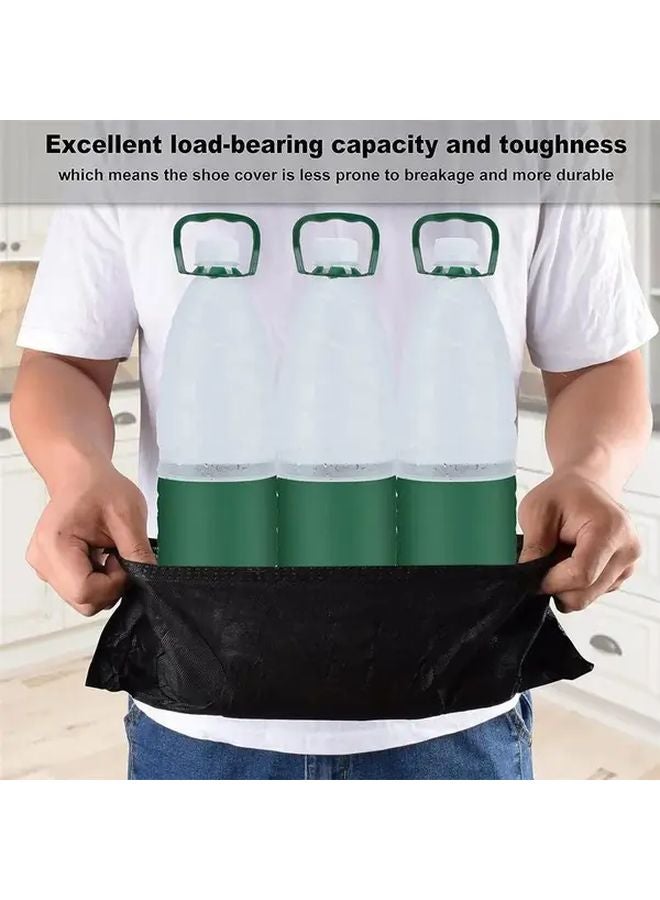 100 Count Black Disposable Non Slip Shoe Covers For Indoor Outdoor Home Workplace - Image 5