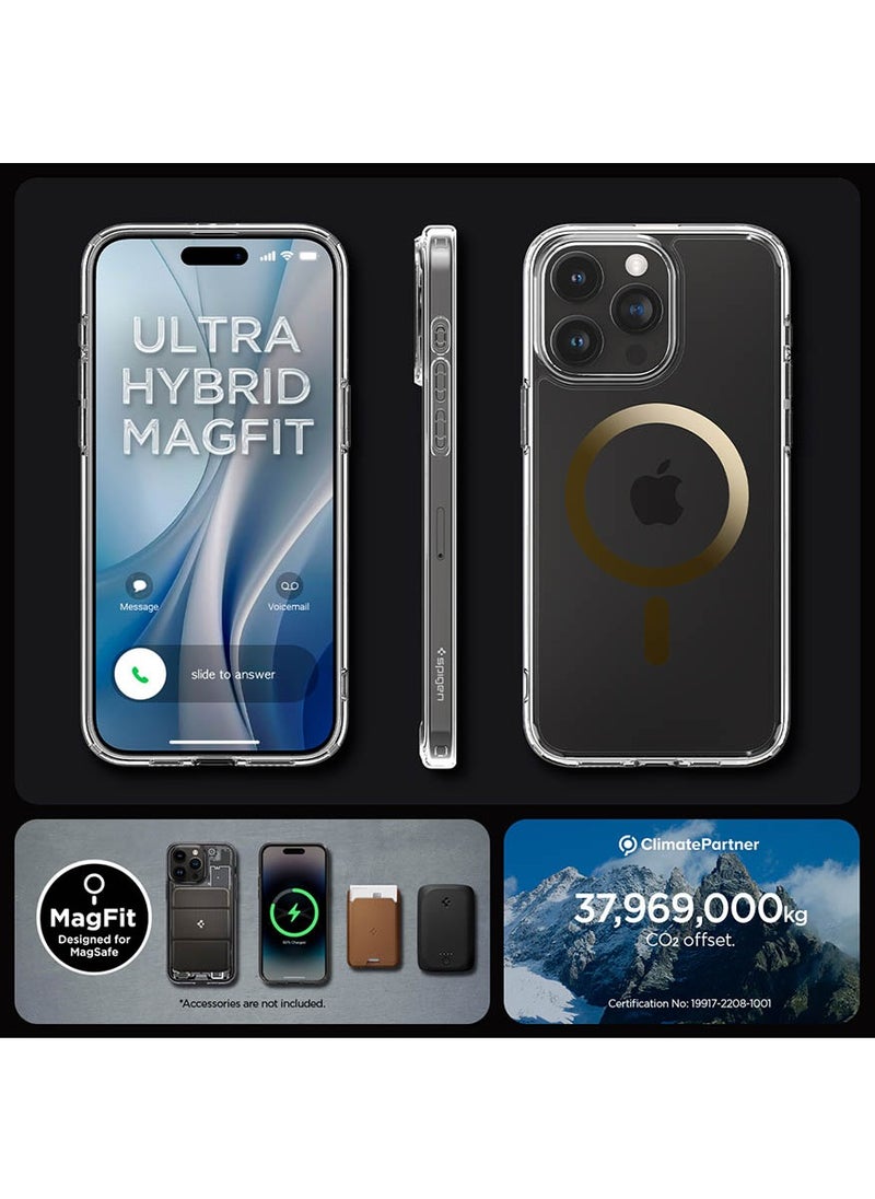Ultra Hybrid MagFit for iPhone 15 Pro Max Case Cover with MagSafe - Gold