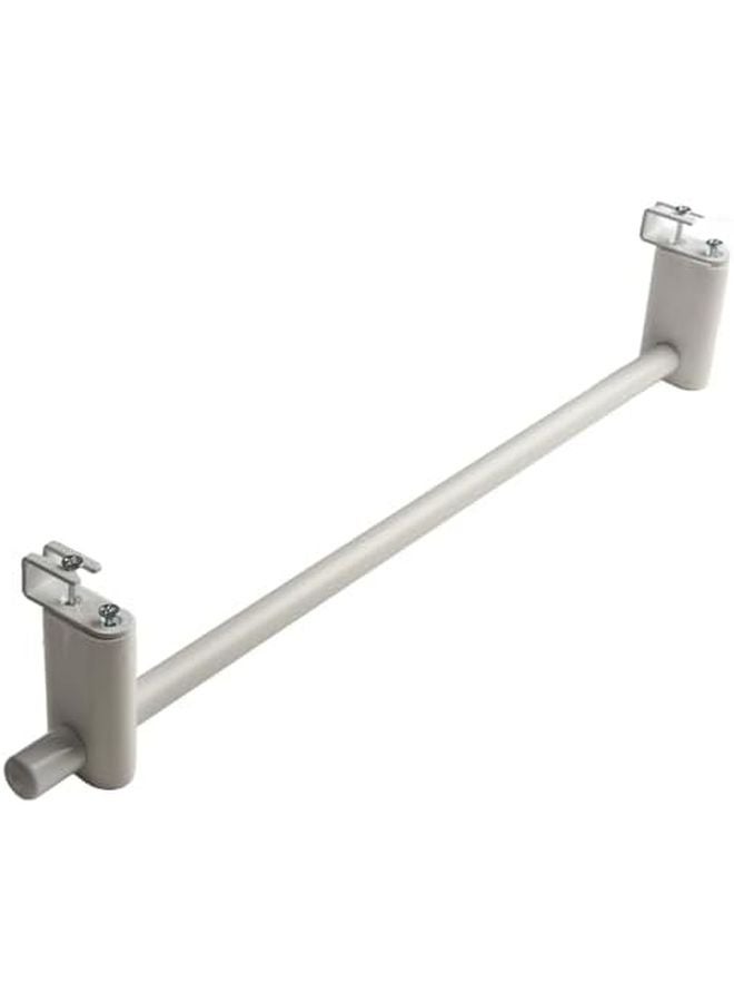 White 50cm No Drill Towel Rail For Radiator Space Saving Bathroom Towel Rack Holder - Image 3