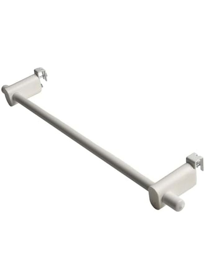 White 50cm No Drill Towel Rail For Radiator Space Saving Bathroom Towel Rack Holder - Image 1