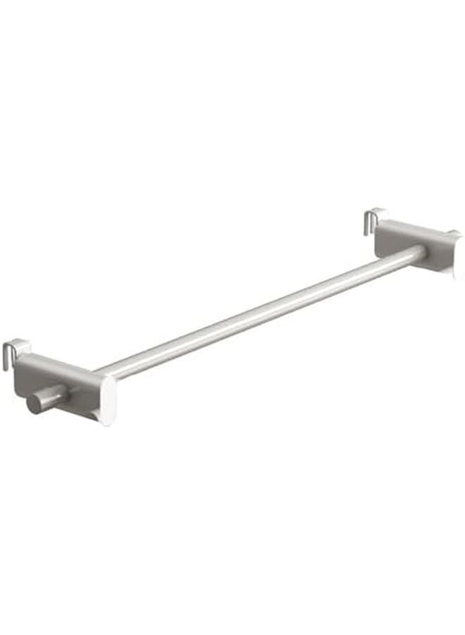 White 50cm No Drill Towel Rail For Radiator Space Saving Bathroom Towel Rack Holder - Image 5