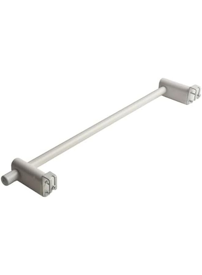 White 50cm No Drill Towel Rail For Radiator Space Saving Bathroom Towel Rack Holder - Image 4
