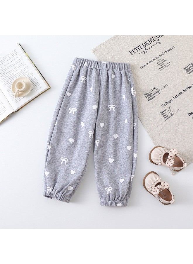 Girls' Baby Autumn Casual Sport Pants Toddler Comfortable Versatile Outerwear Pants - Image 2