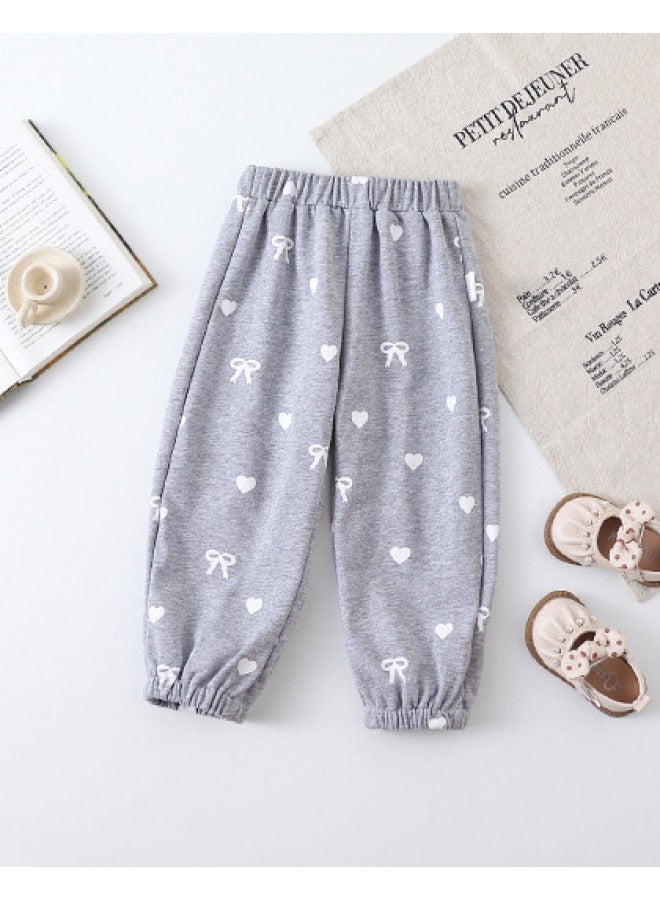 Girls' Baby Autumn Casual Sport Pants Toddler Comfortable Versatile Outerwear Pants - Image 1