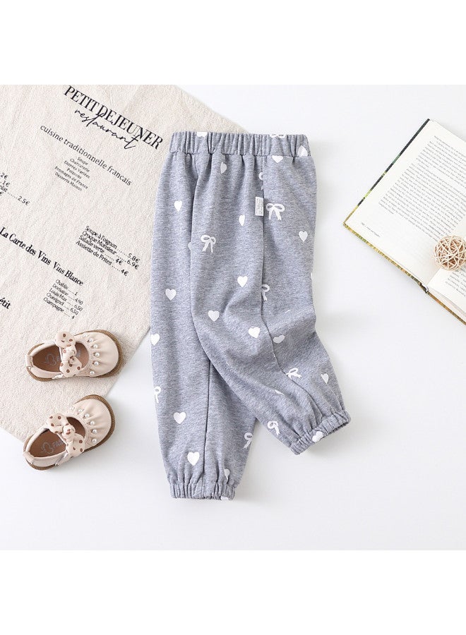 Girls' Baby Autumn Casual Sport Pants Toddler Comfortable Versatile Outerwear Pants - Image 3
