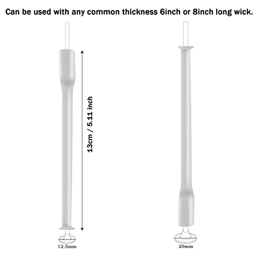 ANTUNIHOD 15 Pcs Candle Wick Placing Tube Candle Wick Centering Placement Booster Tools for DIY Candle Making - Image 2