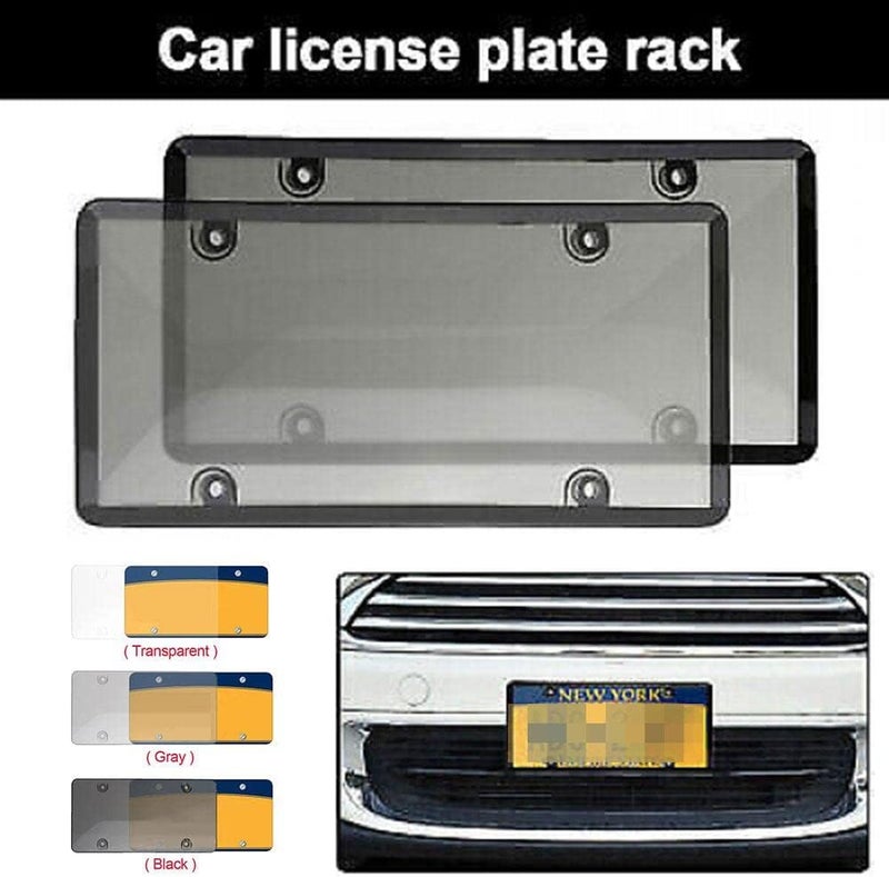 woobles Clear Reflective Anti Speed Red Light Toll Camera Stopper Plate Frame Anti License Q7u2 Pho Protective Plate Cover License C - Image 4