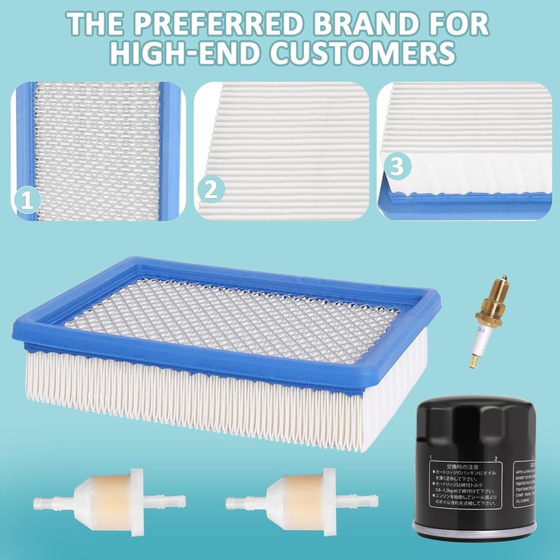 Podoy Golf Cart Tune Up Kit for Club Car DS 1992-2004 with Air Filter, Oil Filter, Fuel Filters, and Spark Plug - Image 2