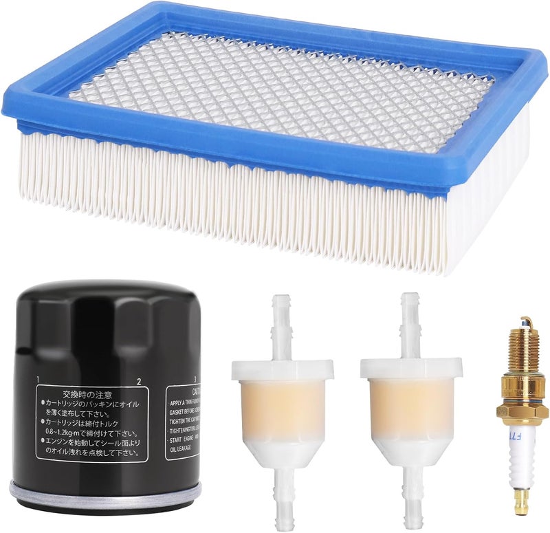 Podoy Golf Cart Tune Up Kit for Club Car DS 1992-2004 with Air Filter, Oil Filter, Fuel Filters, and Spark Plug - Image 1