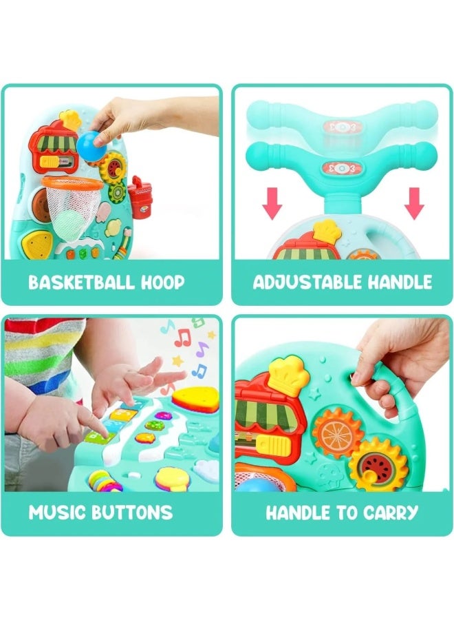 هانجر لعبة أطفال 4 في 1 متعددة الوظائف – مشاية، دراجة، سكوتر، وطاولة أنشطة تعليمية - Image 4