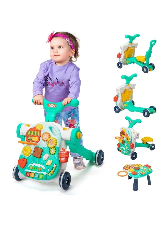 هانجر لعبة أطفال 4 في 1 متعددة الوظائف – مشاية، دراجة، سكوتر، وطاولة أنشطة تعليمية - Image 5