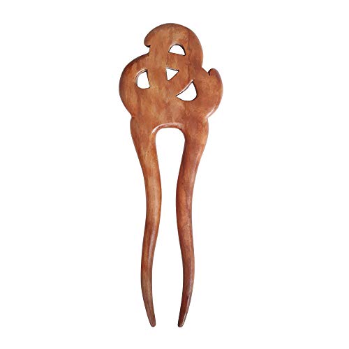 Marycrafts Wooden Celtic Knot Hair Fork, Hairfork, Hair Pin, Hairpin, Hair Accessory, Hair Toy Handmade (1 pc.) - Image 2