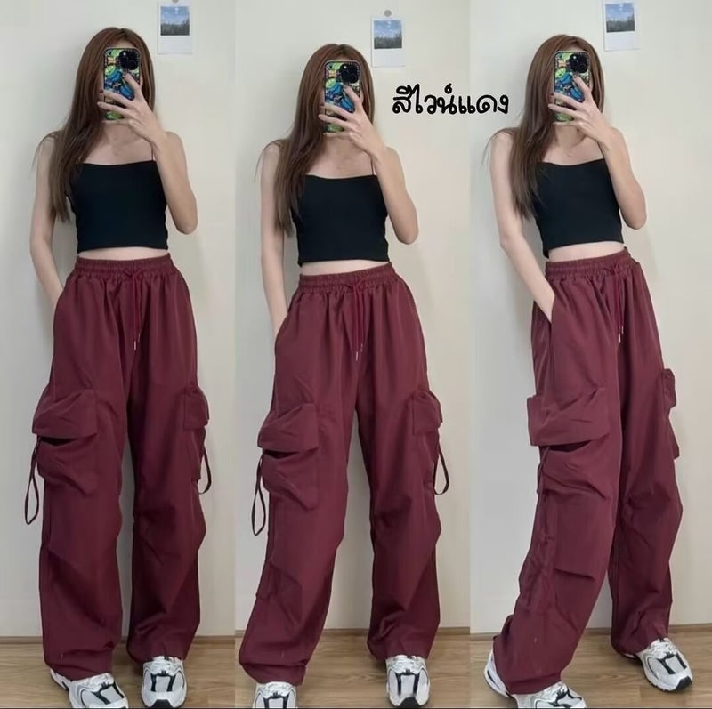 All-Match Multi-Pocket Solid Color All-Match Overalls Casual Men'S Women'S Elegant Trend Simple New Style - Image 1