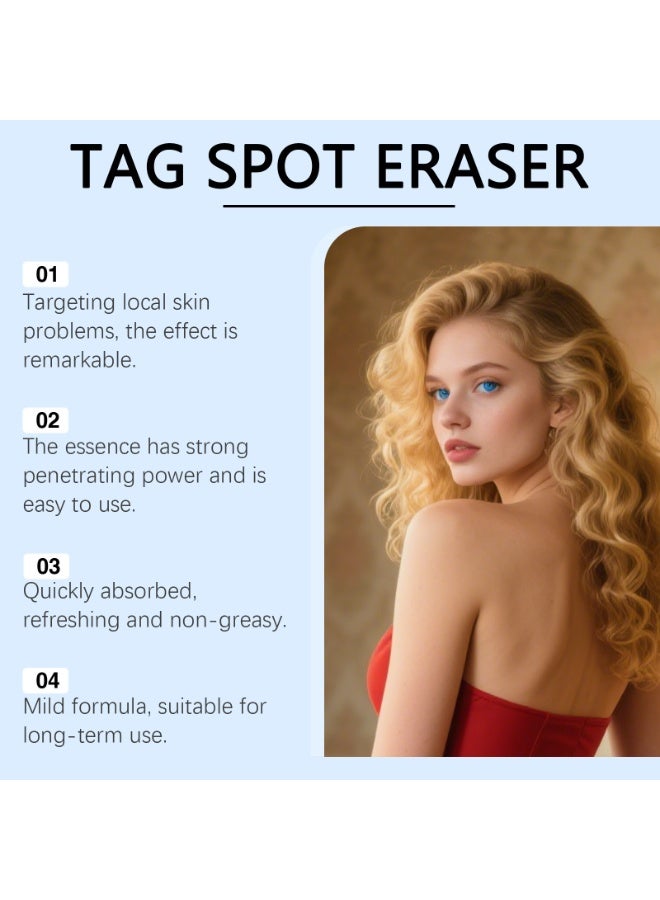 7‑Day Tag & Spot Eraser Pen, Skin Tag & Dark Spot Remover Serum Pen, Gentle Skin Corrector for Warts, Blemishes & Pigment Spots, Roller‑Ball Design for Precise Application, 15ml - Image 4