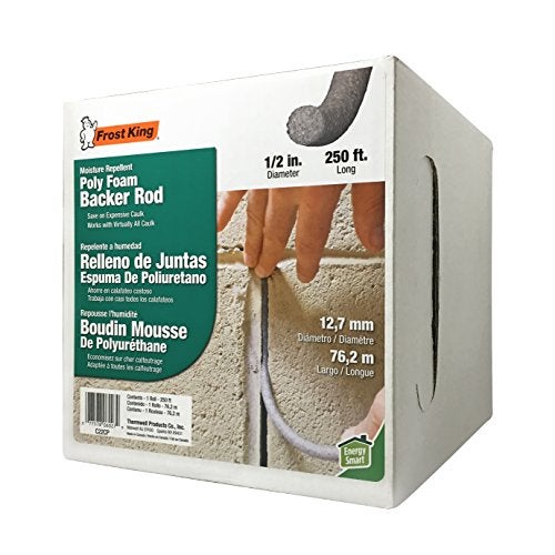 Frost King C22CP Caulk Saver Bulk Contractor Pack, 1/2 inch Diameter x 250' Long,,, Grey - Image 2
