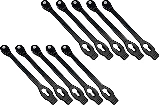 Poolzilla 10" Rubber Bungee Strap Tie 10 Pack for Anchor Hookless with Saw Bolt - Image 1