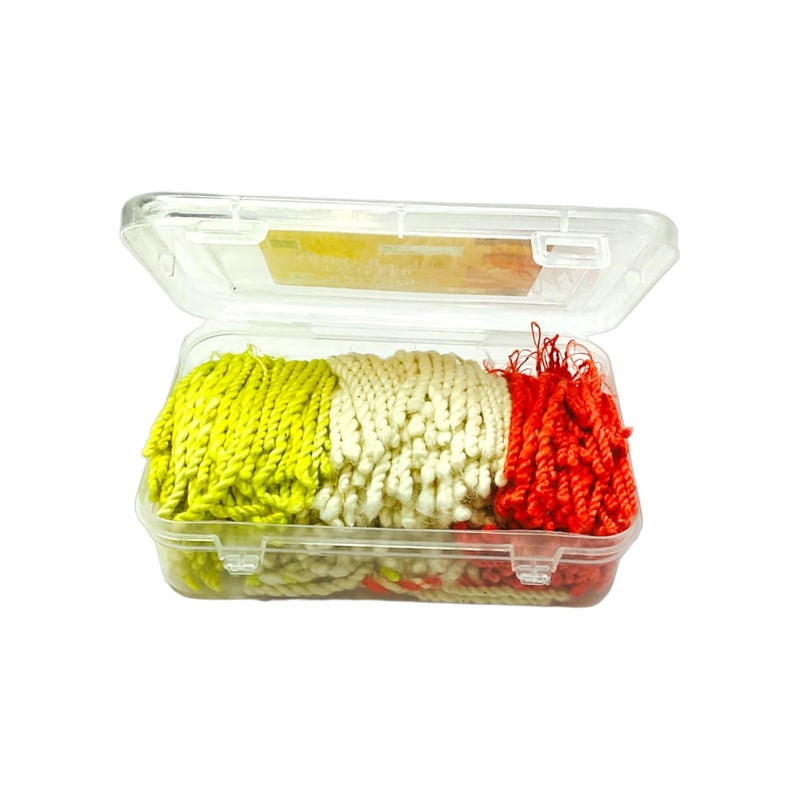 Pujahome Pujahome Twisted Cotton Short Wicks for Akhand Jyoti 600 PiecesLong Batti for Daily Pooja Meditation Multicolor Deepak Diya Wicks for Aarti and Mandir Use - Image 2