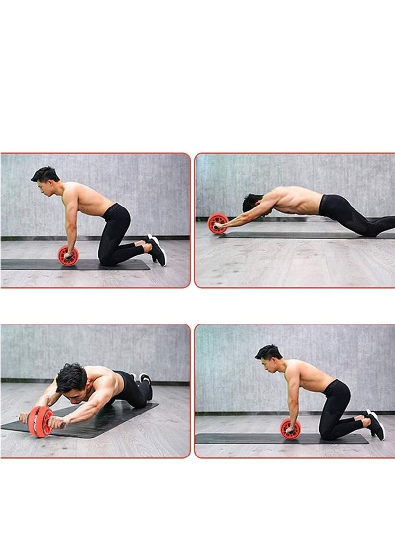 سبال بكرة بطن مع حصيرة الركبة، عجلة بطن، عجلة بطن، معدات تدريب بطن، تدريب العضلات، بكرة تمارين، شد البطن، معدات حمية، بكرة بطن - Image 2