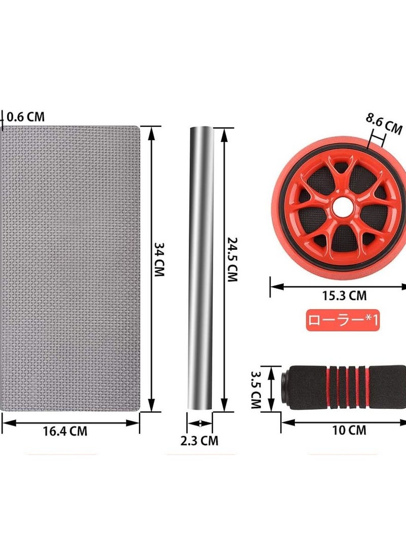 سبال بكرة بطن مع حصيرة الركبة، عجلة بطن، عجلة بطن، معدات تدريب بطن، تدريب العضلات، بكرة تمارين، شد البطن، معدات حمية، بكرة بطن - Image 4