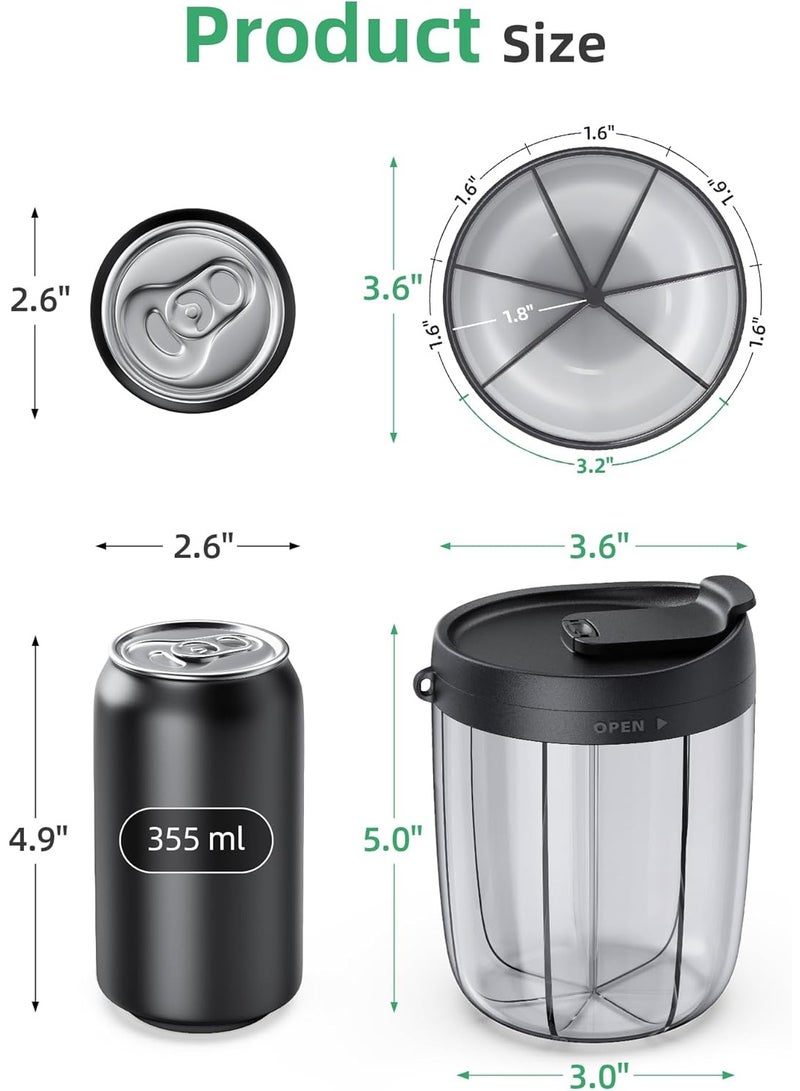 GOGOGO Large Supplement Organizer Bottle, Holds Plenty of Vitamins in 1 Monthly Pill Dispenser with Anti-Mixing & Wide Openings Design, Easy to Retrieve Meds, Includes 20 Pcs Stick-on Labels - Image 5