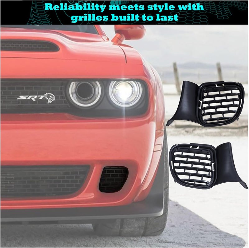WildWell Front Bumper Lower Grill for Dodge Challenger 2015-2022 - Image 5