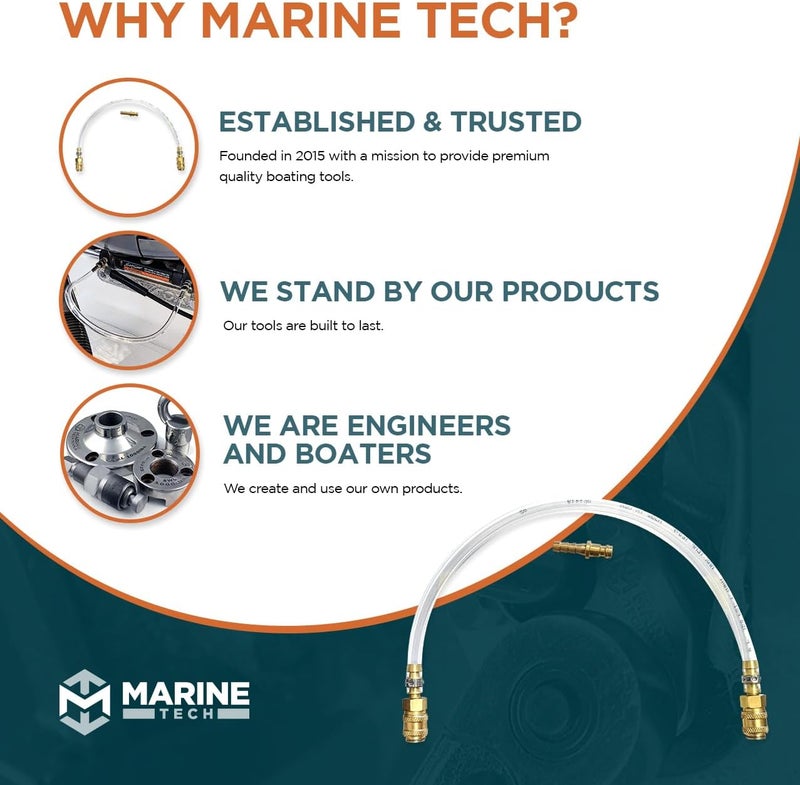 M Marine Tech Tools Bleed Tube, Seastar Hydraulic Steering Bleed Kit, Fits Seastar Hydraulic Cylinders, Seastar Hydraulic Steering Bleed Kit, Seastar Bleeding System - Image 5