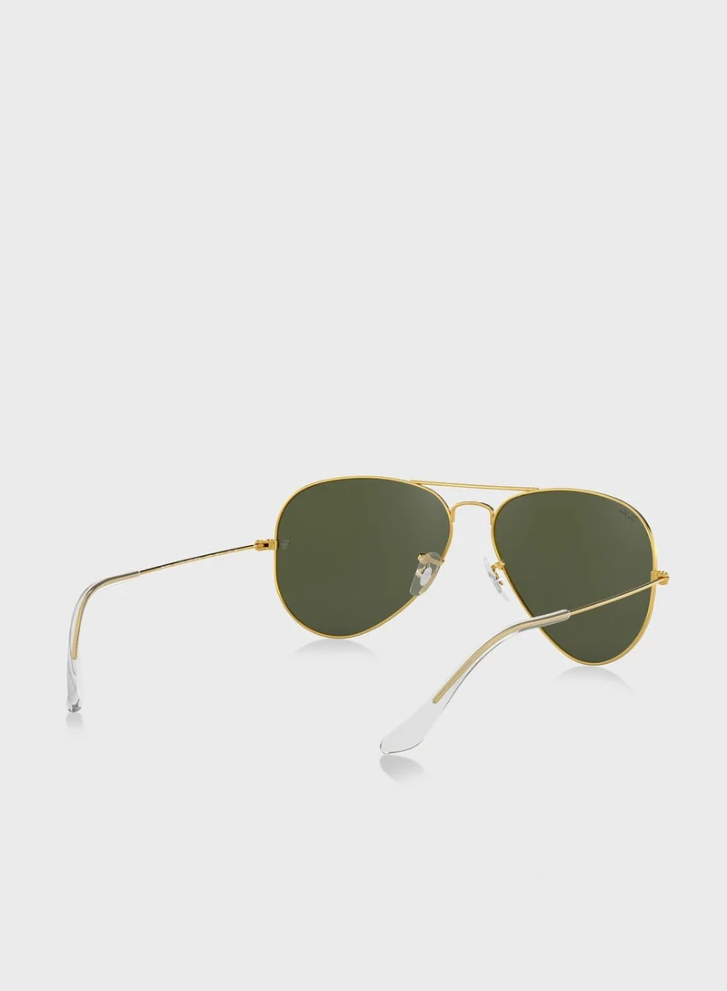 Ray-Ban 0Rb3025 Aviator Large Metal Sunglasses