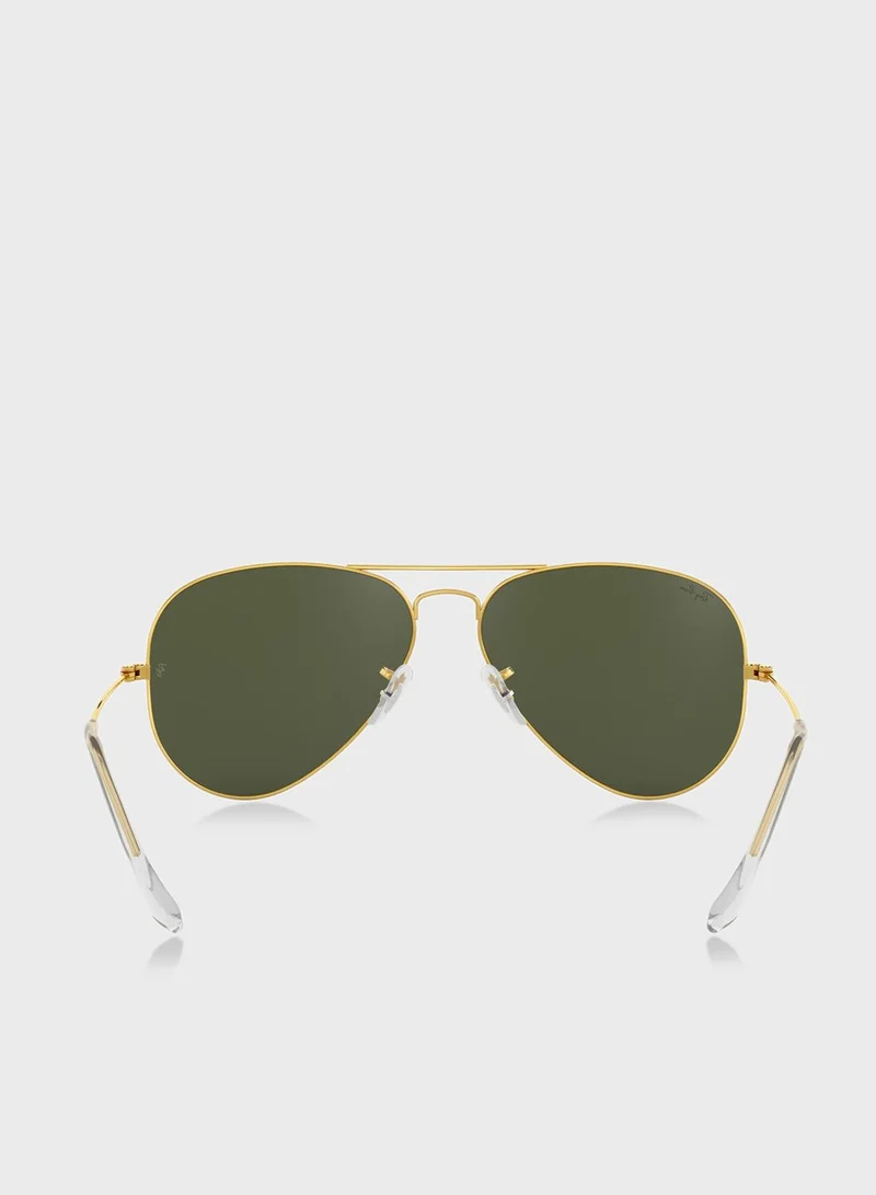 Ray-Ban 0Rb3025 Aviator Large Metal Sunglasses