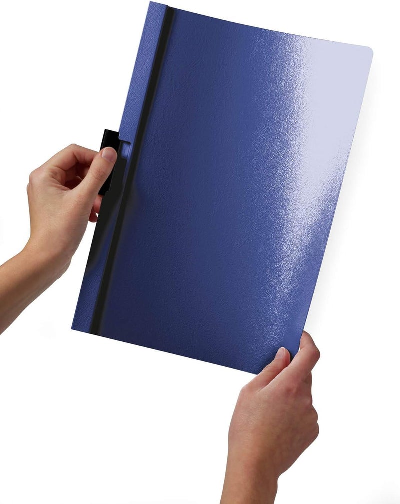 Durable DURACLIP 30 A4 Clip Folder - Holds Up to 30 Sheets of A4 Paper - Strong Metal Sprung Clip - Pack of 25 Black Colour Folders for Organising Documents - Image 3