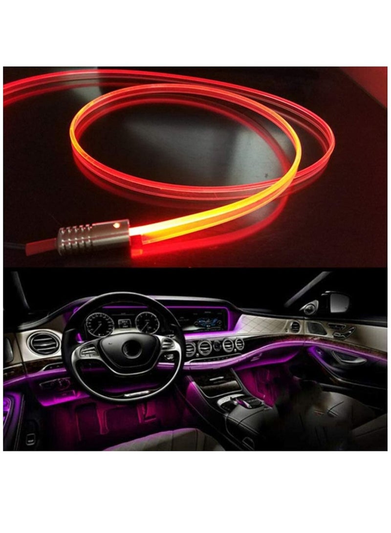 GT-Wheel Car LED Strip Lights, Multicolor RGB Car Interior Lights,16 Million Colors with Fiber Optic, Ambient Lighting Kits, Sound Active Function, and Wireless Bluetooth APP Control (5 in 1 <6 meters>)  - Image 2