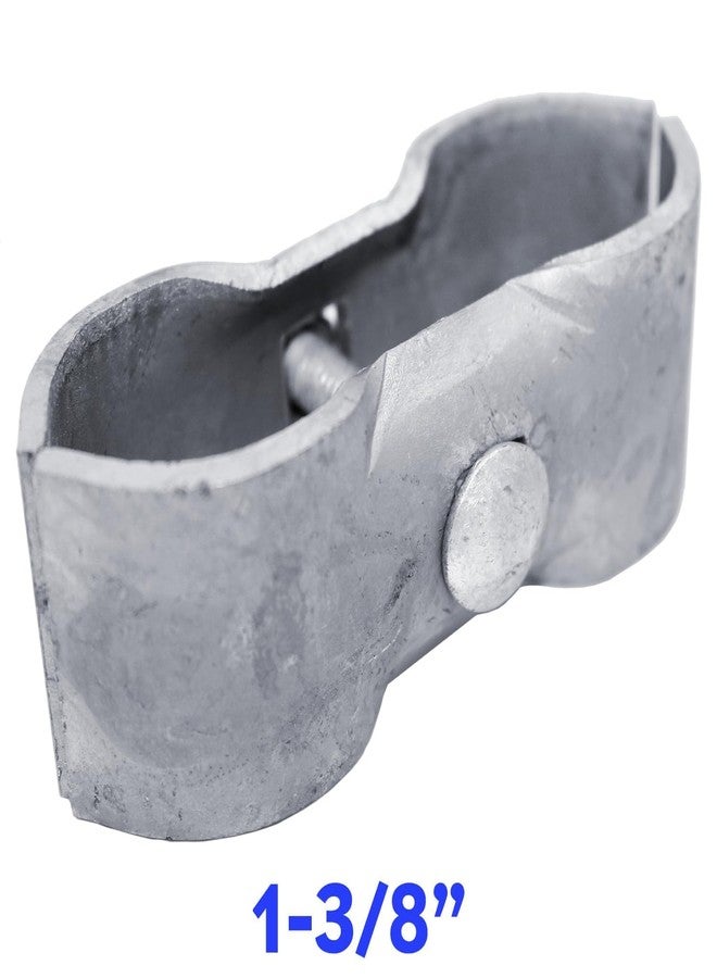 Jake Sales Chain Link Fence PANEL CLAMPS ~ KENNEL CLAMPS: (8 Set) for 1-3/8inches chain link fence pipe panel frames. For Dog kennels/dog runs, or temporary chain link fence. Saddle clamps. - Image 2