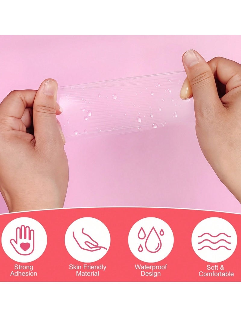 Sefudun - 18Pcs Anti Rub Patches Clear Invisible Body Friction Tape Patches Thigh Inner Anti Chafing Pads Chafe Protection Skin Tape Sticker Paste Transparent Self Adhesive Chub Rub Patch - Image 1