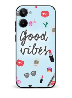 Protective Case Cover For Realme 10 Good Vibes Ready to Pose Design Multicolour