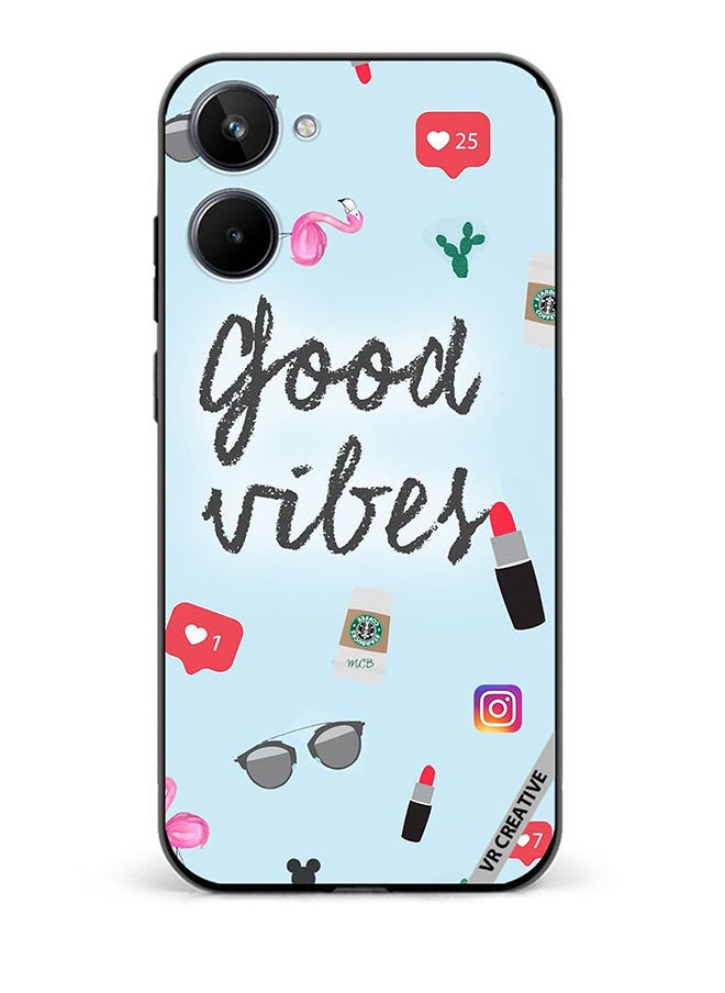 VR CREATIVE - Protective Case Cover For Realme 10 Good Vibes Ready to Pose Design Multicolour - Image 1