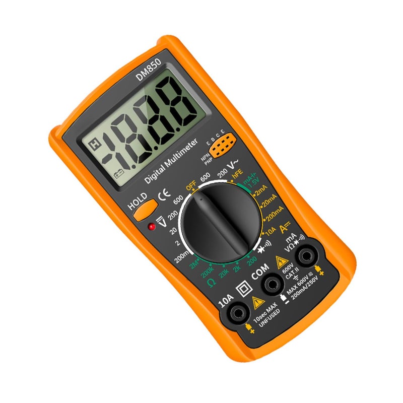 Compact ABS Shell Portable Digital Multimeter Auto Detection High Precision Voltage Tester - Image 2