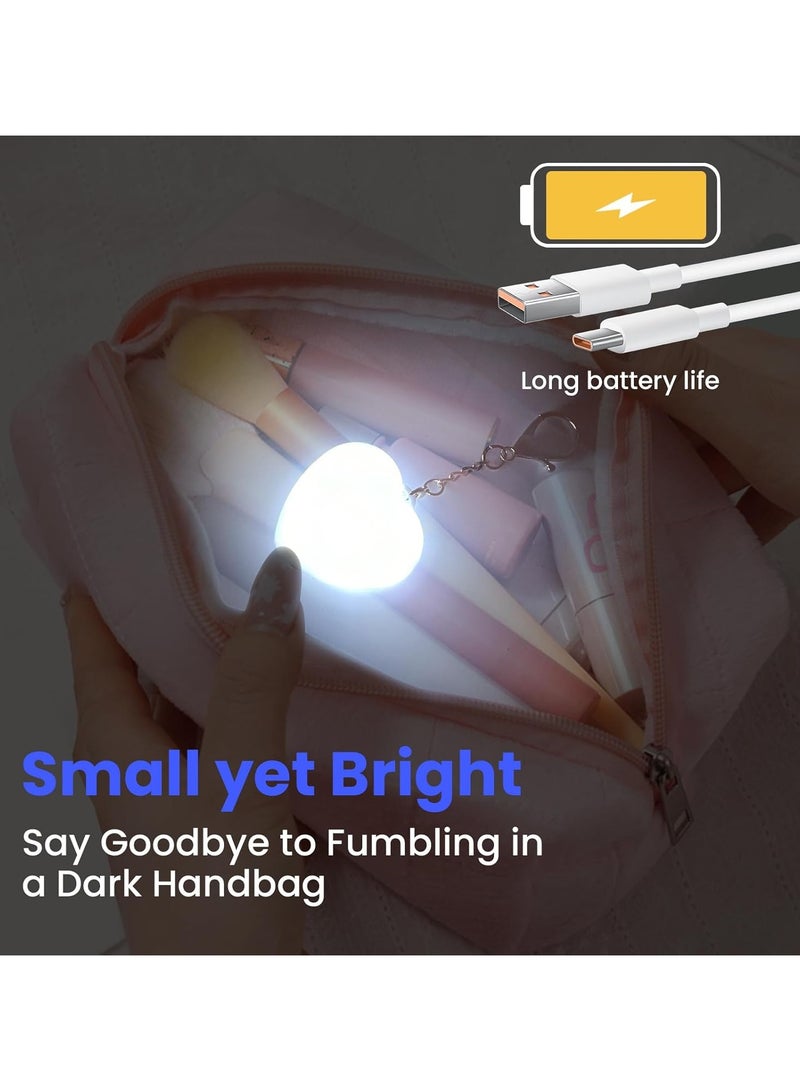 Purse Light, Handbag Light for Purse Accessories Must Haves, Heart Shaped Purse Lamp with Automatic Sensor, Best Gifts for Women, Girls, Friends  - Image 4